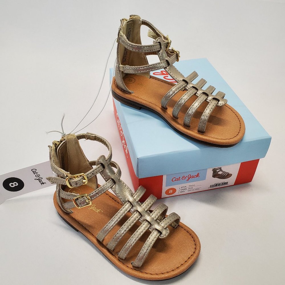 Cat & Jack - Taylor,  Gladiator Sandals Size 8 NWT